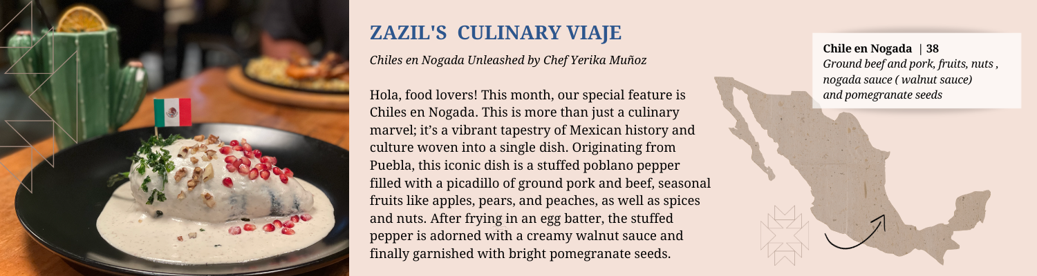 ZAZIL'S CULINARY VIAJE Chile en Nogada (1500 × 300 px)